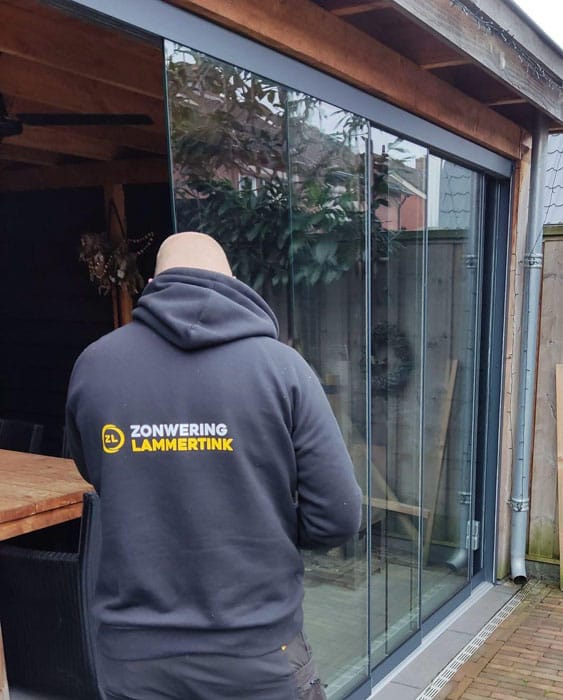 Glazen wand Glazen wand